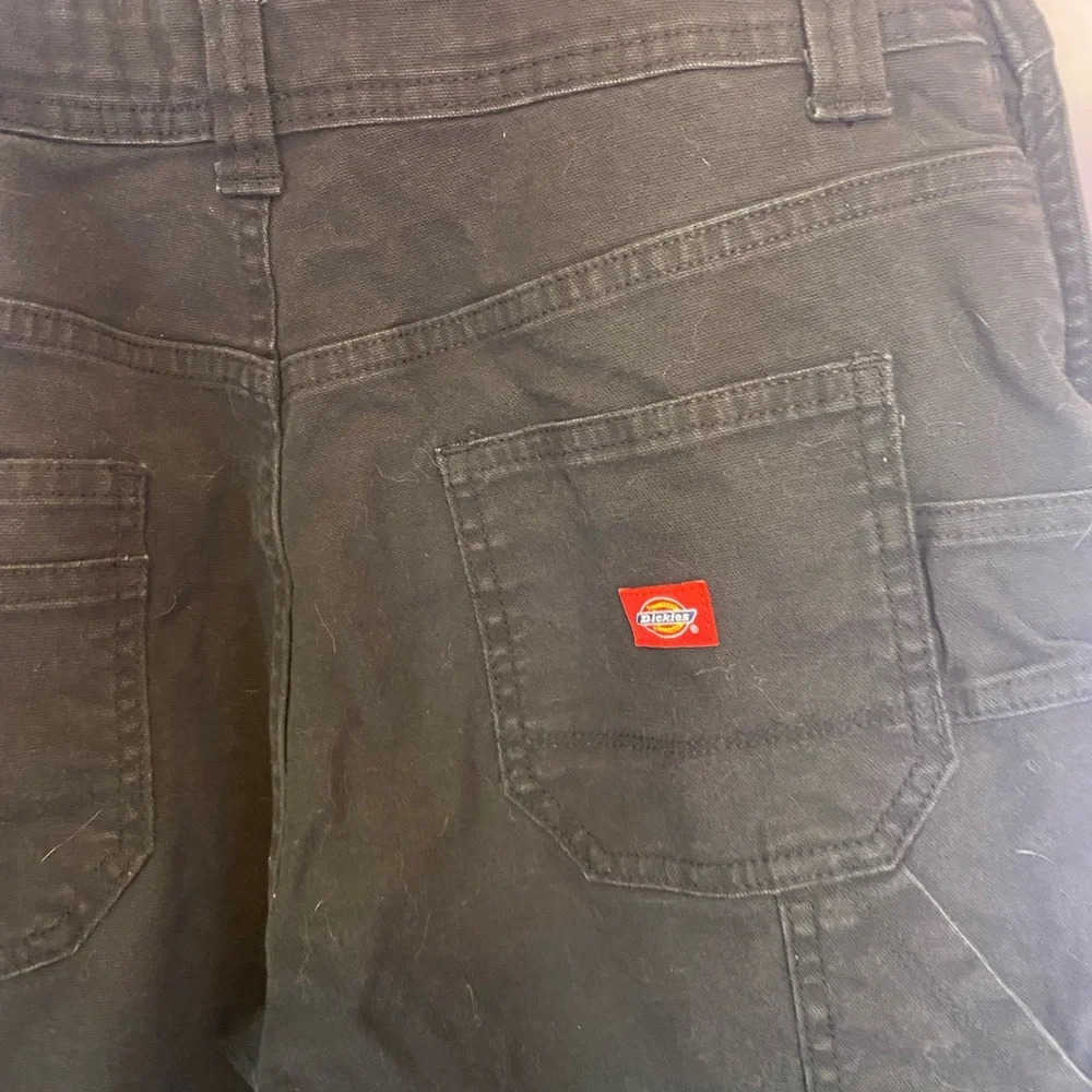 Dickies XS black DOUBLE KNEE denim workwear overalls - Picture 4 of 5